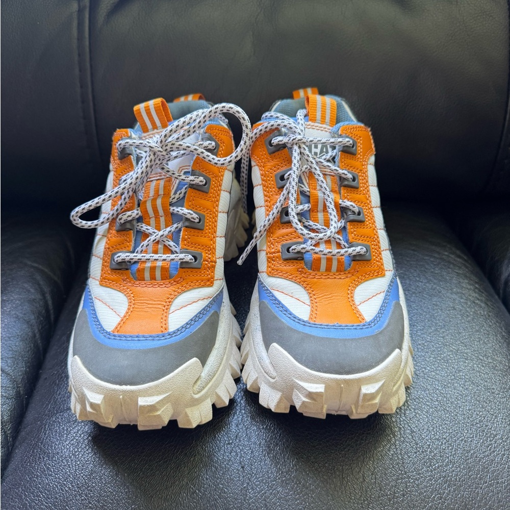 Caterpillar Orange and Gray Kids' Sneakers